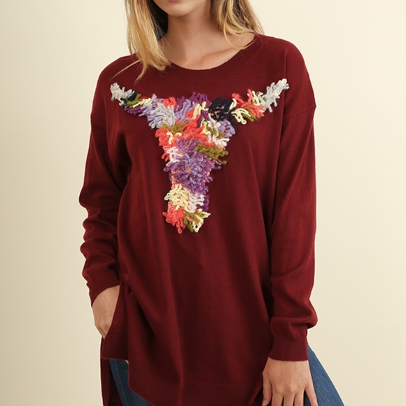 UMGEE Fuzzy embellished sweater - Picture 1 of 1